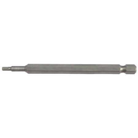 Eight Tool EX-IMPACT HIGH IMPACT HEX BIT 6.35MM SHANK 9MM GROOVE, 2.5 X 100MM OAL EA-610 2.5mm x 100